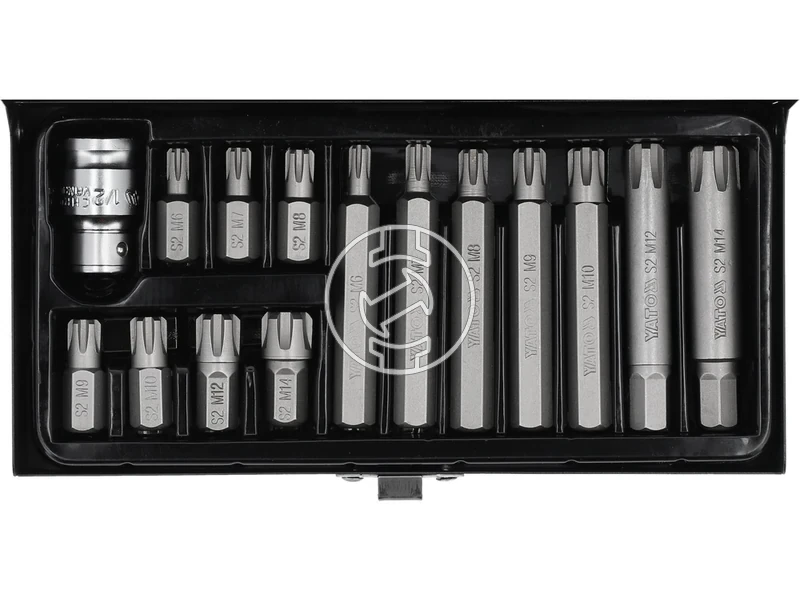 Kép: Yato bit keszlet ribe M6-M14 15 reszes.webp