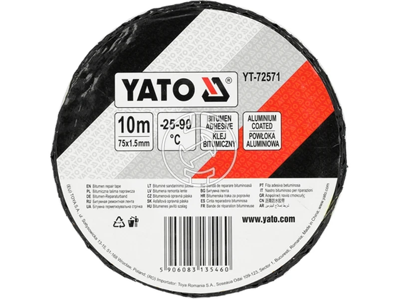 Kép: Yato bitumenes ragasztoszalag 75 x 15 mm x 10 m_3.webp