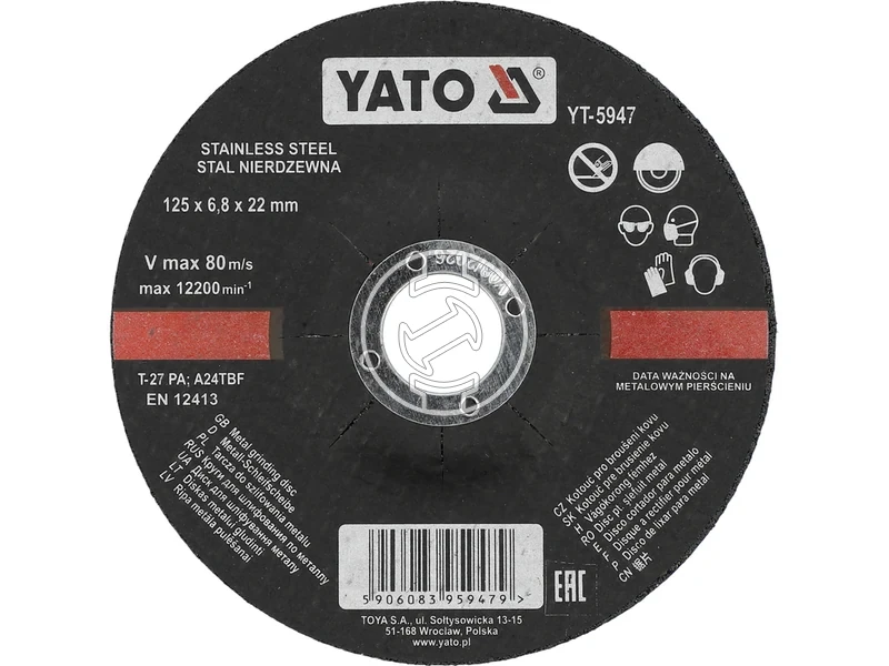 Kép: Yato csiszolokorong 125x268 mm inox.webp