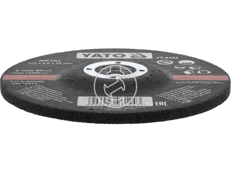 Kép: Yato csiszolokorong 125x60x22 mm fem.webp