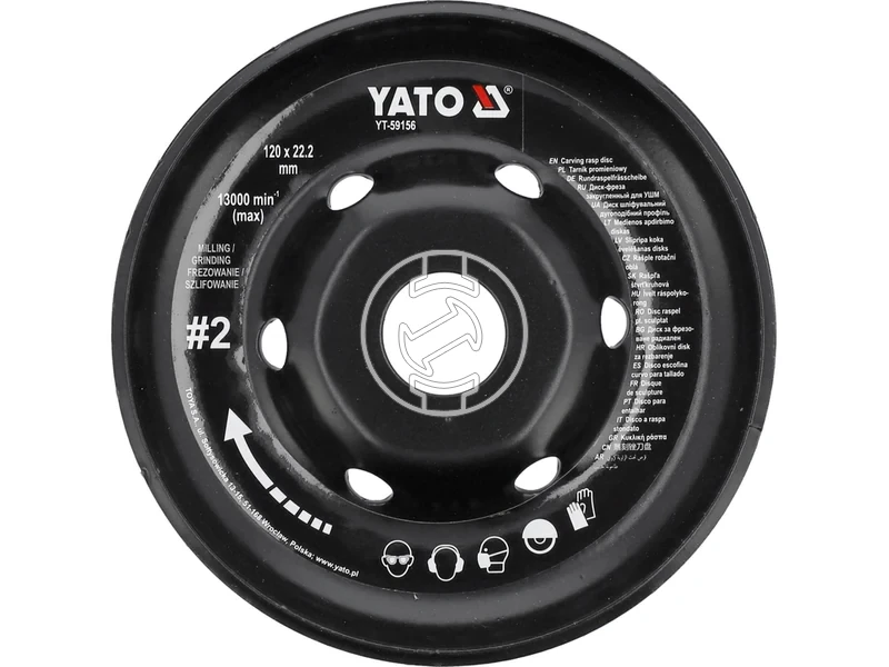 Kép: Yato csiszolotanyer sarokcsiszolohoz 120 mm.webp