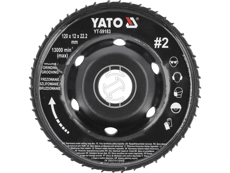 Kép: Yato csiszolotanyer sarokcsiszolohoz 120x12 mm.webp