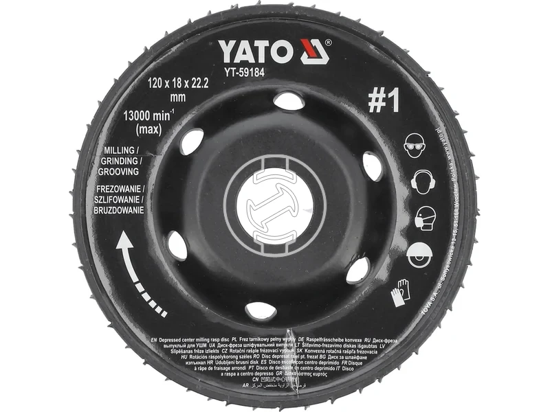 Kép: Yato csiszolotanyer sarokcsiszolohoz 120x18 mm.webp