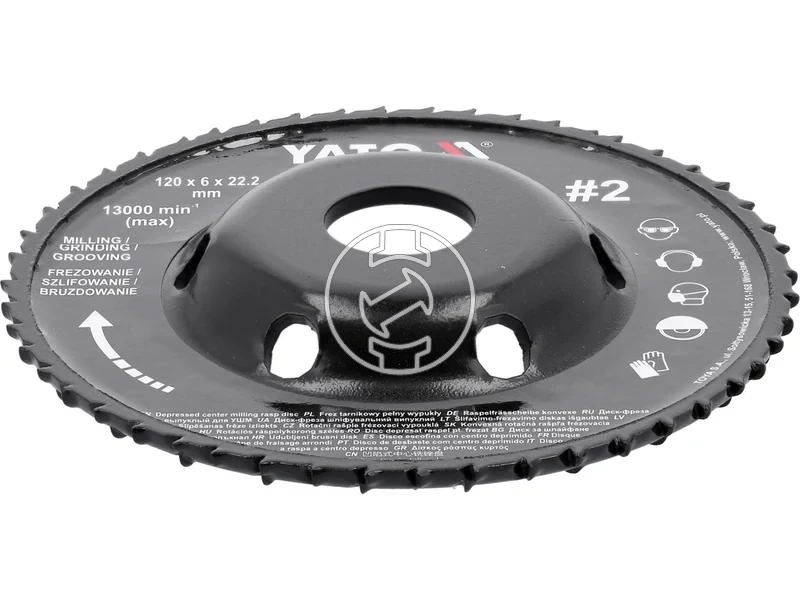 Kép: Yato csiszolotanyer sarokcsiszolohoz 120x6 mm.webp