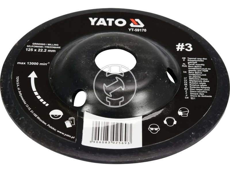 Kép: Yato csiszolotanyer sarokcsiszolohoz 125 mm.webp