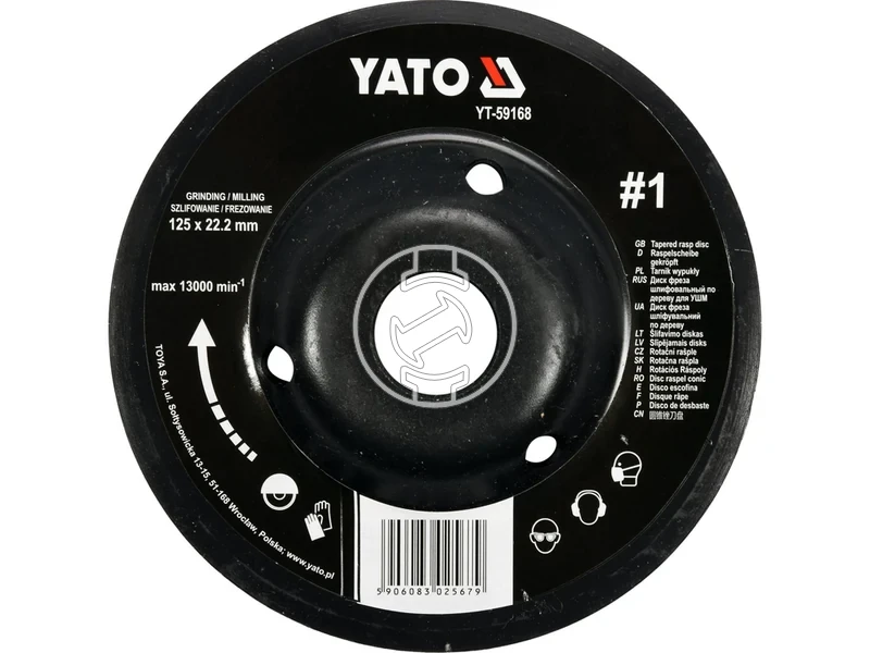 Kép: Yato csiszolotanyer sarokcsiszolohoz 125 mm.webp