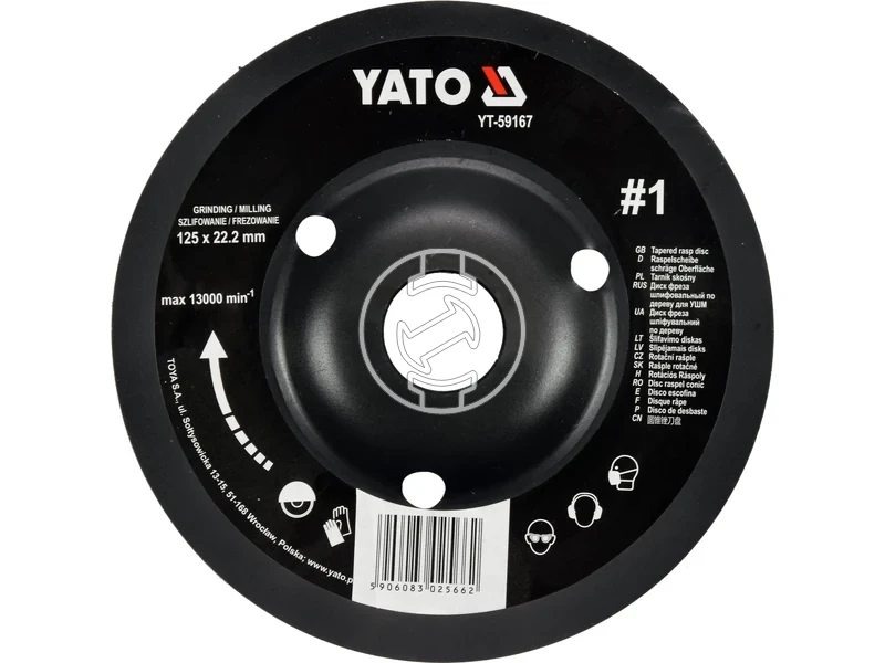 Kép: Yato csiszolotanyer sarokcsiszolohoz 125 mm.webp