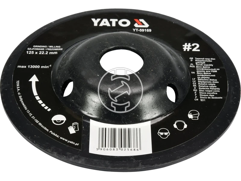 Kép: Yato csiszolotanyer sarokcsiszolohoz 125 mm.webp