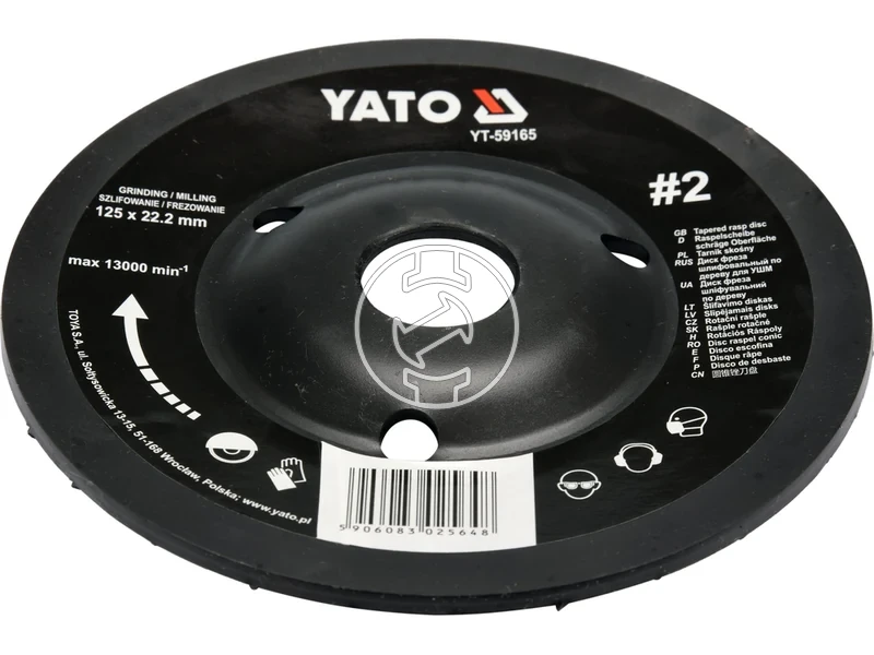 Kép: Yato csiszolotanyer sarokcsiszolohoz 125 mm.webp