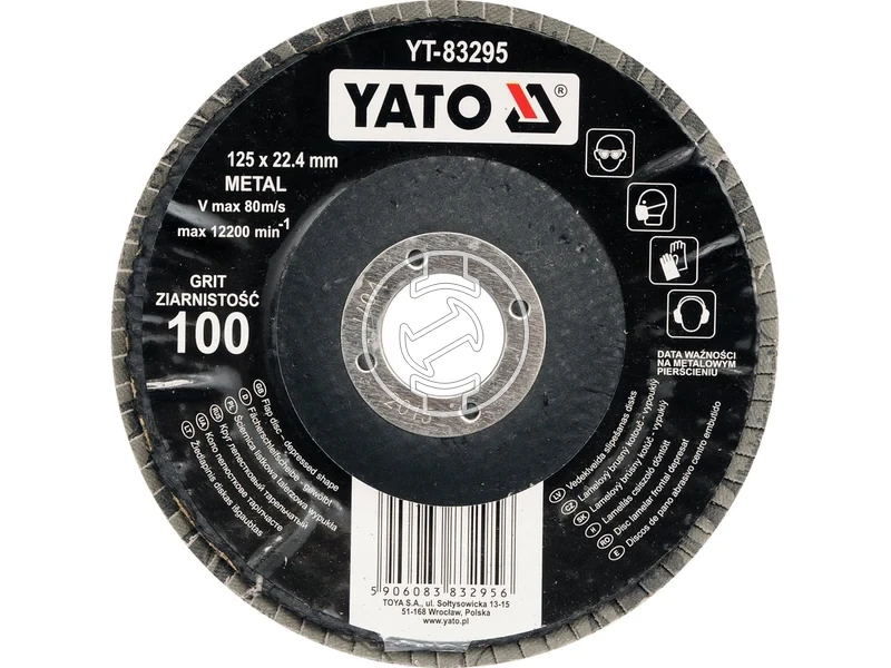 Kép: Yato disc lamelar pentru slefuit 125 mm P100.webp