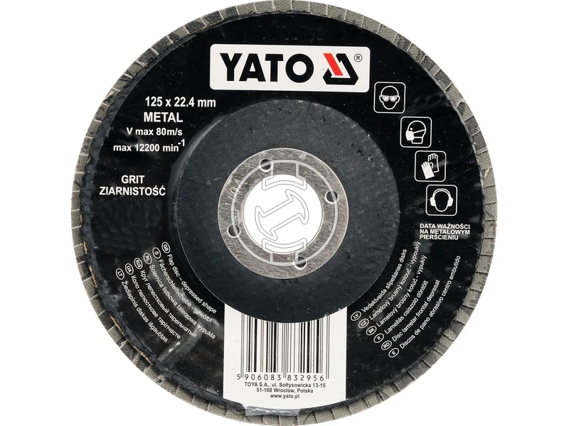 Kép: Yato disc lamelar pentru slefuit 125 mm P40.webp