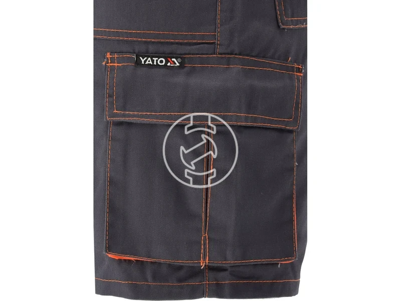 Kép: Yato DORIA rovid munkanadrag szurke-narancs L.webp