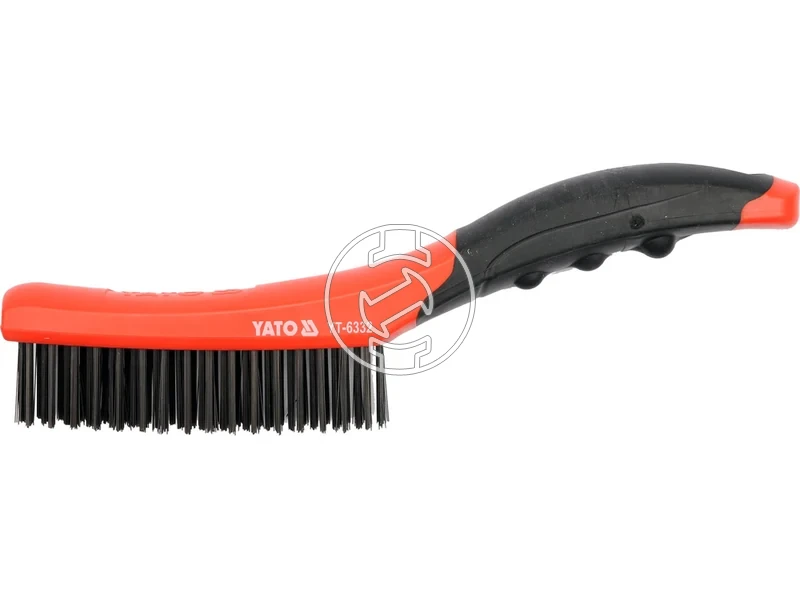 Kép: YATO Drotkefe 4 soros hajlitott muanyag nyellel YT-6332.webp