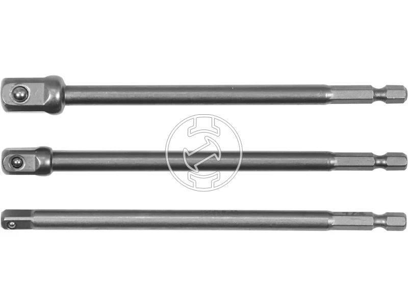 Kép: YATO Dugokulcs adapter keszlet 3 reszes 14 Hex - 14 38 12 negyszog CrV.webp