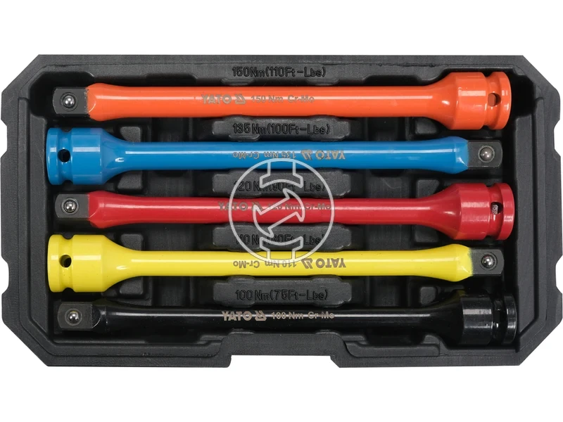 Kép: Yato dugokulcs hosszabbito keszlet 12 inch 5 reszes.webp