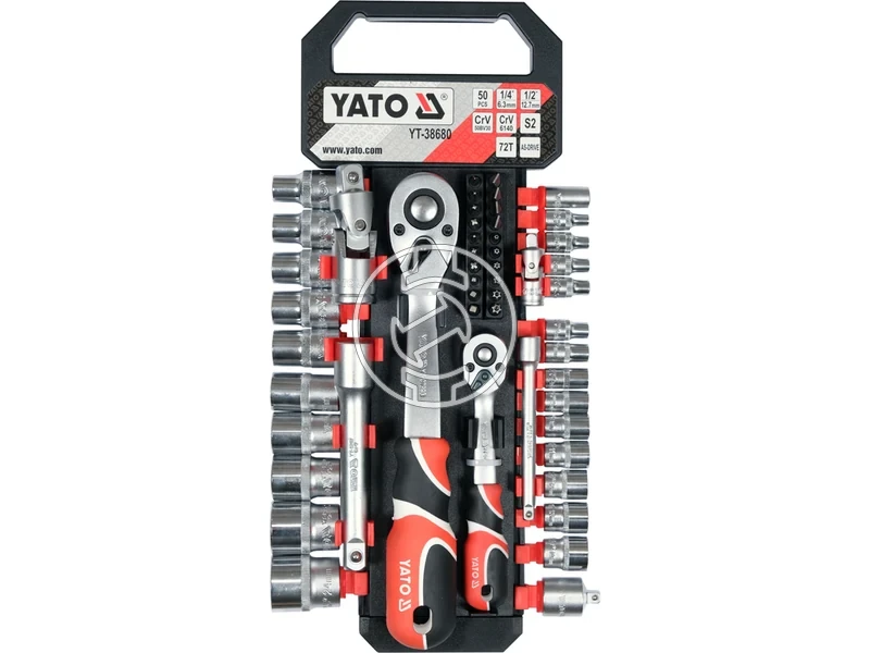 Kép: Yato dugokulcs keszlet 12-14 inch 51 reszes.webp