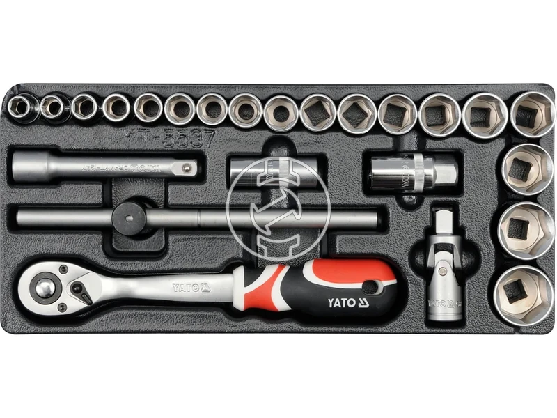 Kép: Yato dugokulcs keszlet 12 inch 10-32 mm 24 reszes.webp