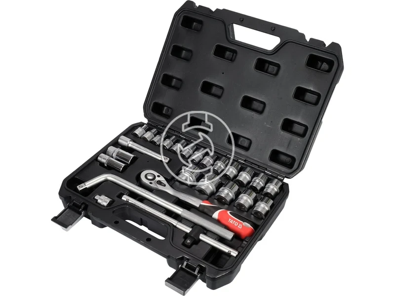 Kép: Yato dugokulcs keszlet 12 inch 10-32 mm 25 reszes.webp
