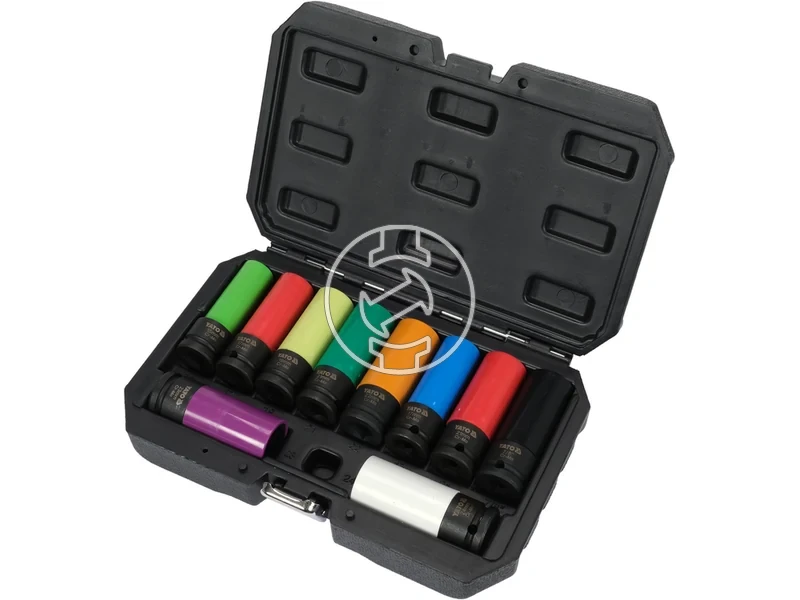 Kép: Yato dugokulcs keszlet kerekanyahoz 10 reszes 15-21 mm.webp