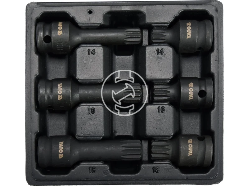 Kép: Yato dugokulcs keszlet spline 12 inch 6 reszes.webp