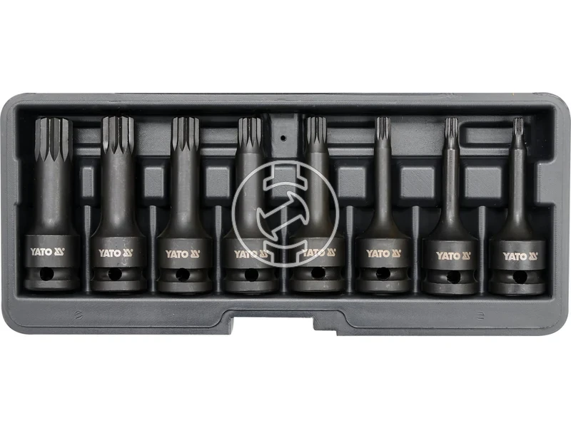 Kép: Yato dugokulcs keszlet spline 12 inch 8 reszes.webp