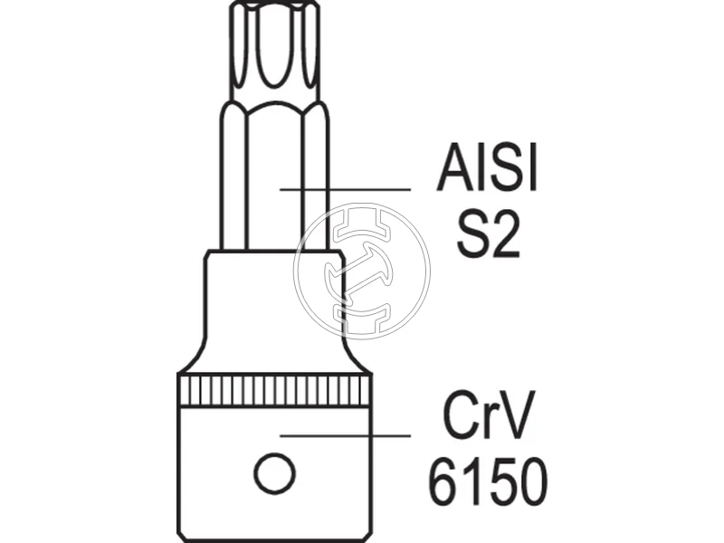 Kép: Yato dugokulcs keszlet T10-T60 18 reszes.webp