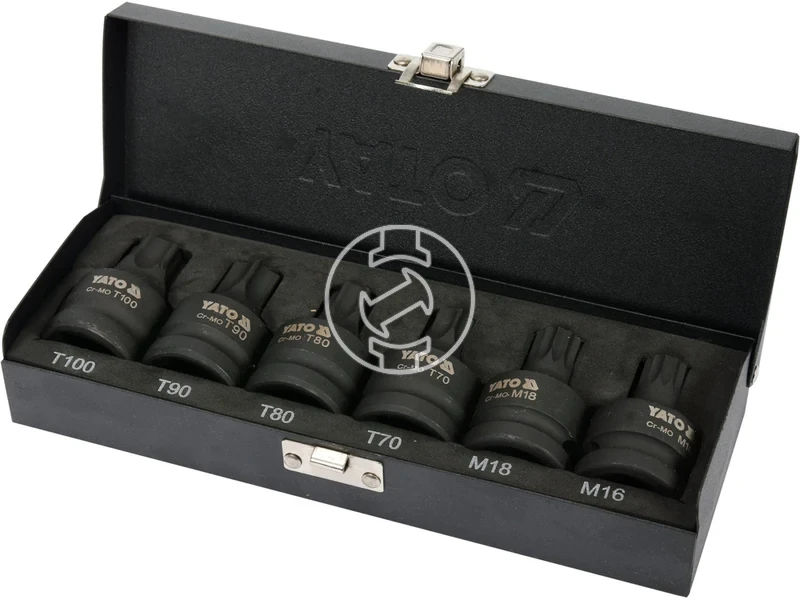 Kép: Yato dugokulcs keszlet torxspline 34 inch 6 reszes.webp