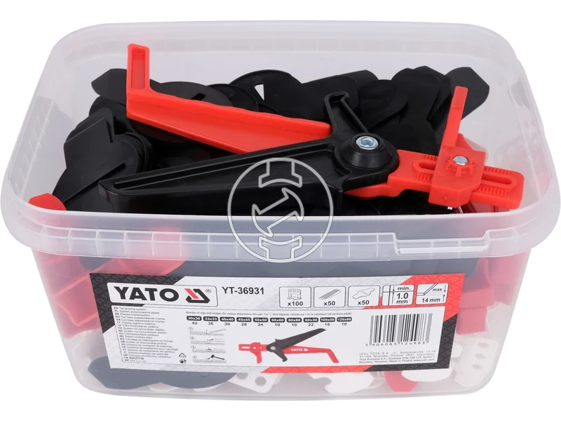 Kép: Yato ekes lapszintezo keszlet 1-14 mm100 50 50 db fogo.webp