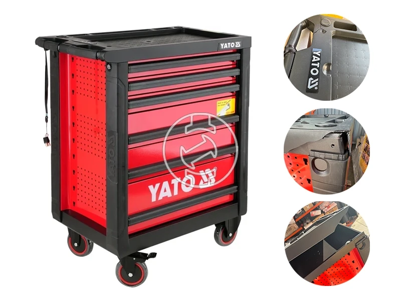 Yato szerszámos kocsi 6 fiókos (értékcsökkent)