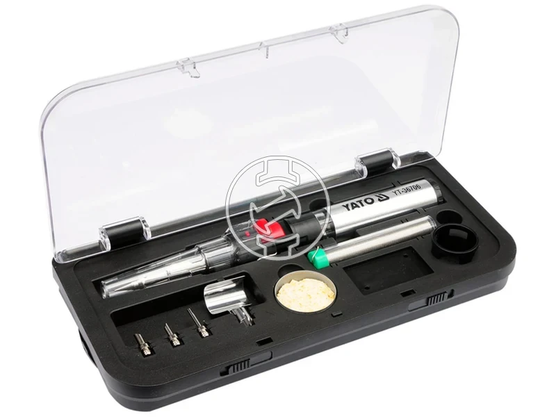 Kép: YATO forrasztopaka keszlet 7 reszes butan gaz uzemu gaz nelkul Piezo.webp