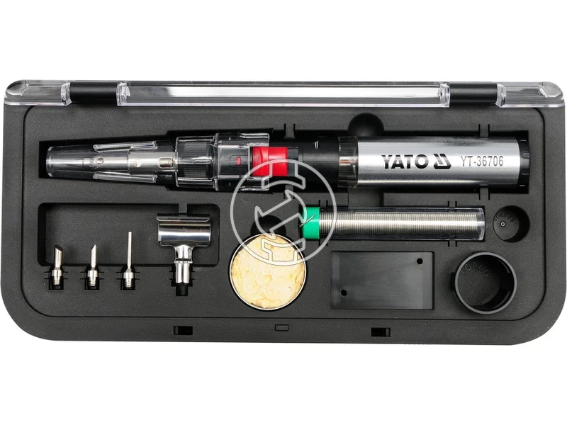 Kép: YATO forrasztopaka keszlet 7 reszes butan gaz uzemu gaz nelkul Piezo.webp