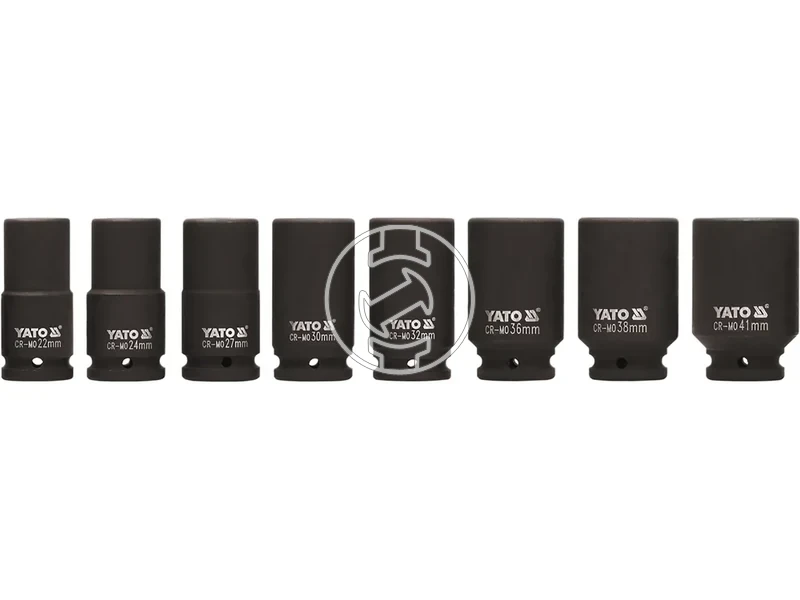 Kép: YATO Gepi hosszu dugokulcs keszlet 8 reszes 34 22-41 mm CrMo.webp
