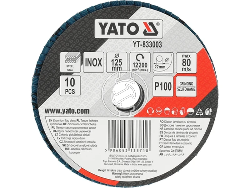 Kép: Yato GRD 125x22 mm_4.webp