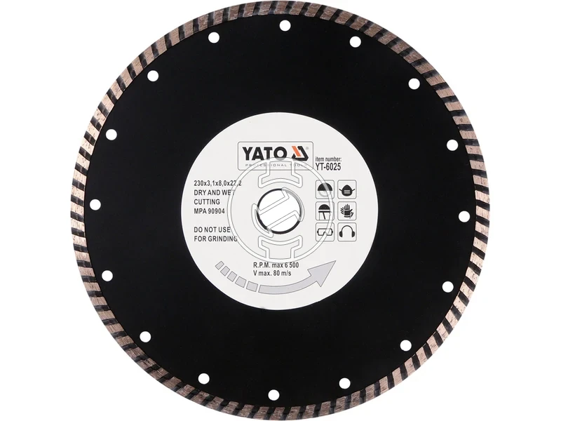 Kép: YATO Gyemant vagokorong 230 x 31 x 80 x 222 mm turbo.webp