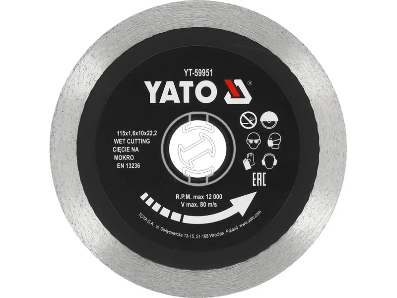 Kép: Yato gyemant vagotarcsa 115 mm csempehez.webp