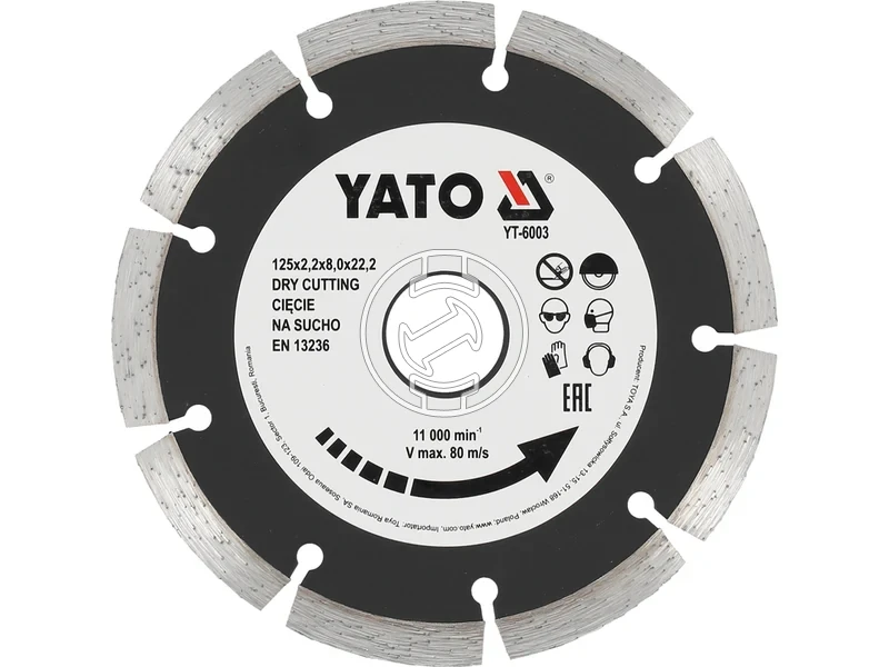 Kép: Yato gyemant vagotarcsa 125 mm betonhoz.webp