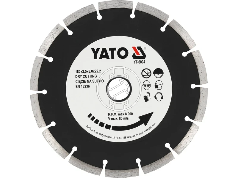 Kép: Yato gyemant vagotarcsa 180 mm betonhoz.webp
