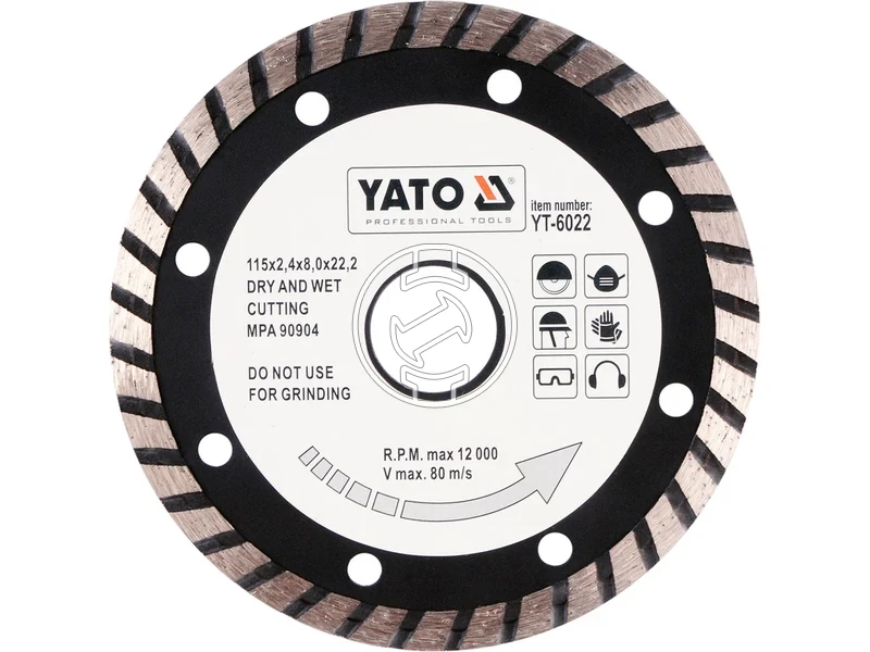 Kép: Yato gyemant vagotarcsa 180 mm betonhozkohoz.webp