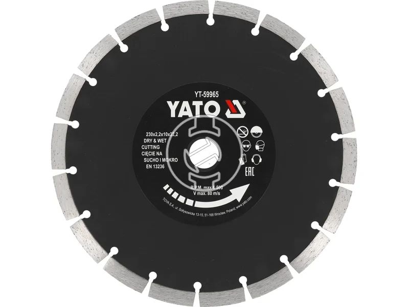 Kép: Yato gyemant vagotarcsa 230 mm betonhoz.webp