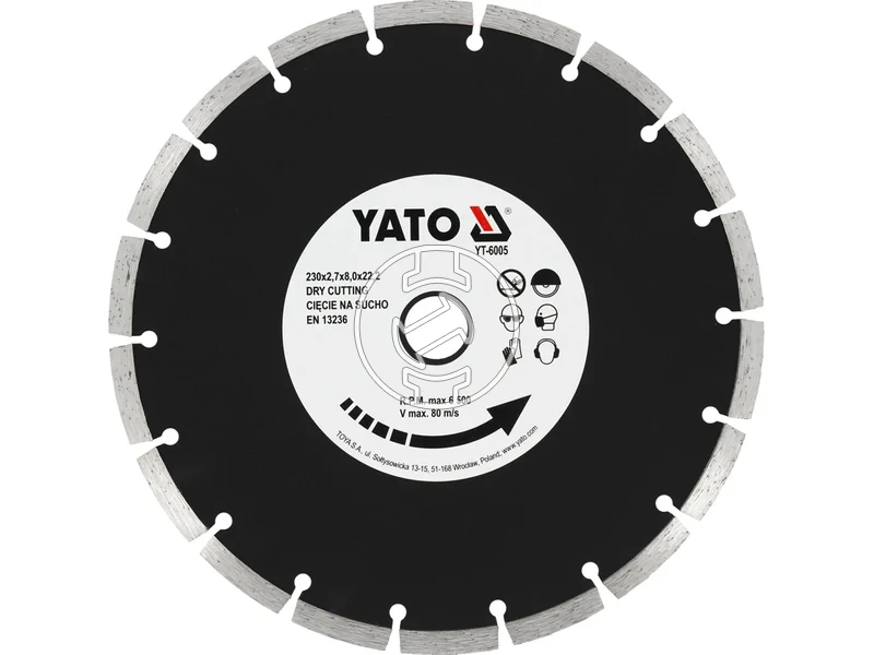 Kép: Yato gyemant vagotarcsa 230 mm betonhoz.webp