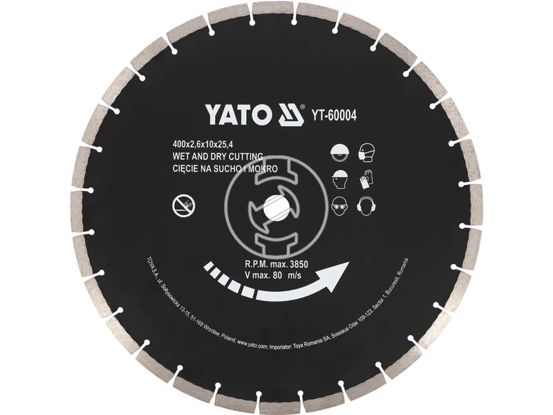 Kép: Yato gyemant vagotarcsa 400 x 254 mm beton.webp