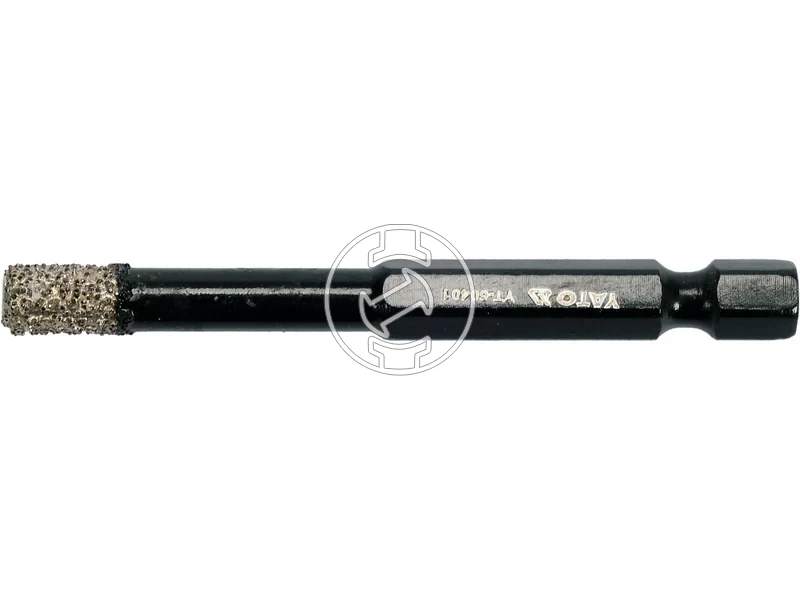 Kép: Yato gyemantfurokorona furogephez 6 mm 14 bit.webp