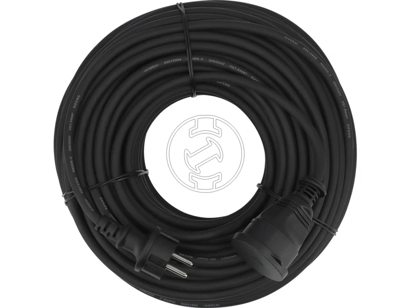 Kép: Yato hosszabbitokabel fekete 40 m.webp