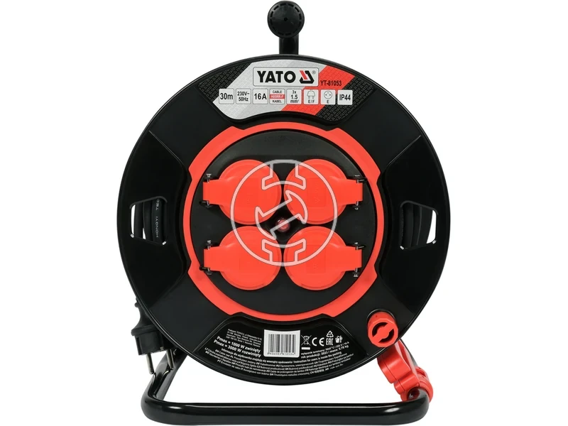 Kép: YATO Hosszabito kabeldob 3x15 mm IP 44 30m.webp