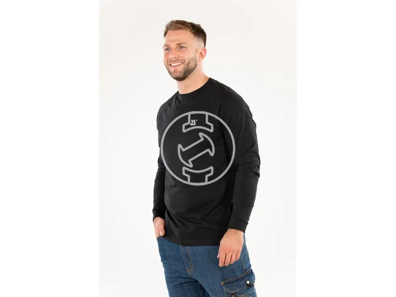 Kép: Yato hosszu ujju polo fekete L.webp