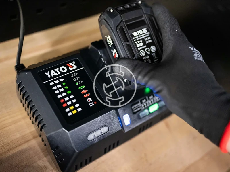 Kép: Yato incarcator scule rapid 18 V 12 A.webp