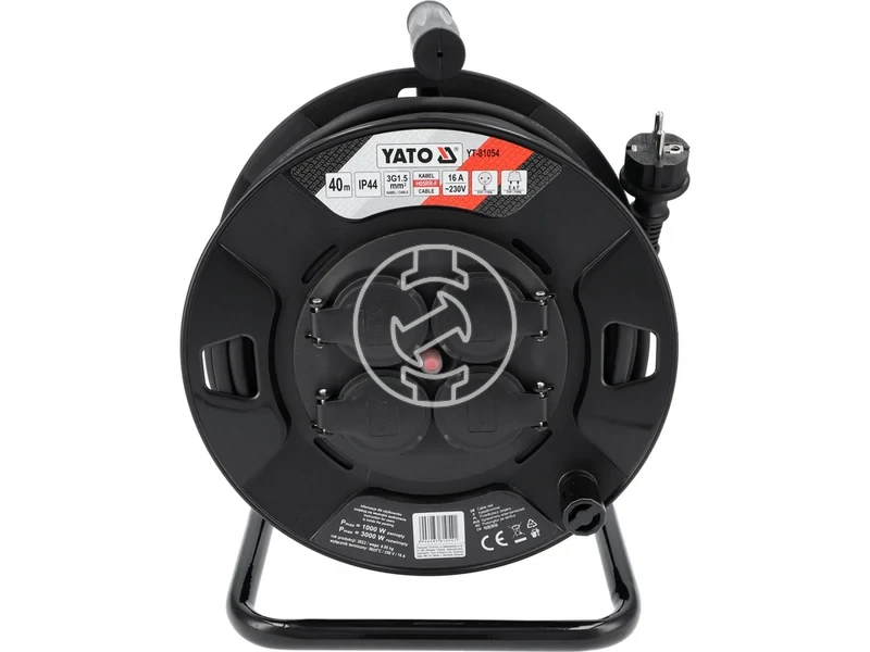 Kép: Yato kabeldob fekete 40 m.webp