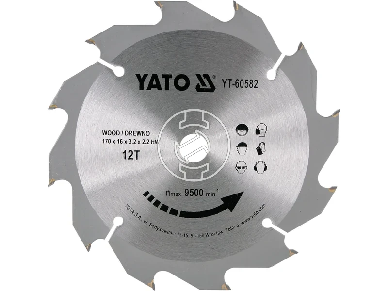 Kép: Yato korfureszlap 170x16 mm 12T fahoz.webp