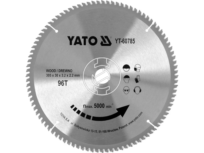 Kép: Yato korfureszlap 305x30 mm 96T fahoz.webp