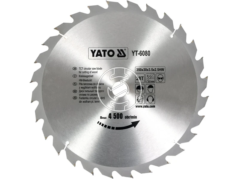 Kép: Yato korfureszlap 350x30 mm 28T fahoz.webp